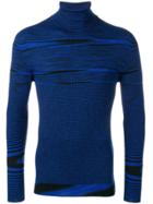 Missoni Striped Turtleneck Sweater - Blue