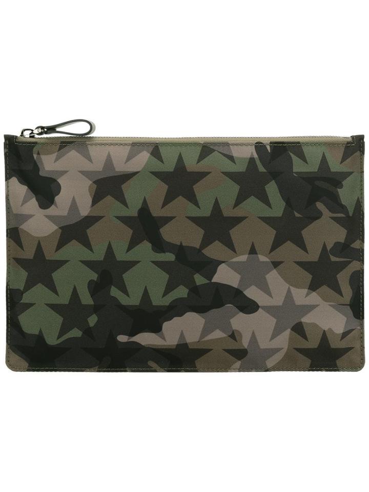 Valentino Valentino Garavani 'camustars' Clutch - Green