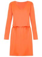 Lygia & Nanny V-neck Tunic Dress - Yellow & Orange