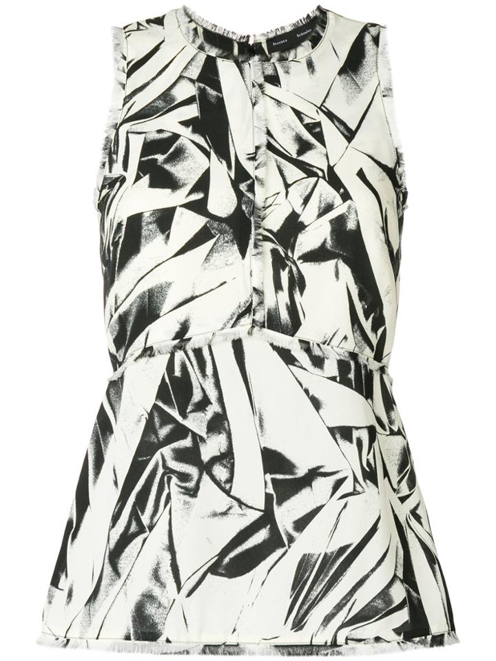 Proenza Schouler Embroidered Sleeveless Top - White