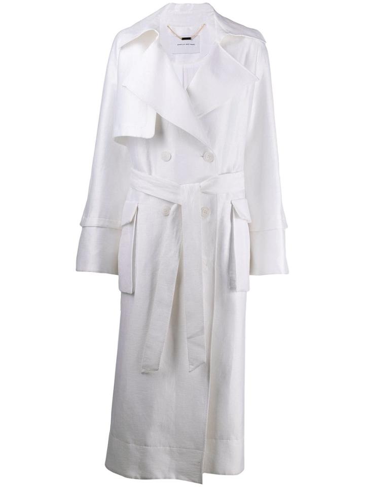 Camilla And Marc Belted Double-breasted Coat - White