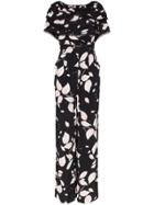 By Timo Leaf Print Jumpsuit - Black