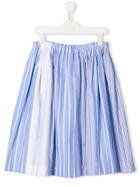 Marni Kids Teen Pinstriped Skirt - Blue