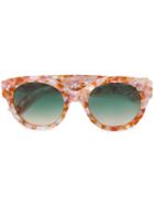 Gucci Eyewear Round-frame Star Sunglasses - Multicolour