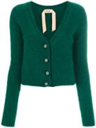 No21 Button Up Cardigan - Green