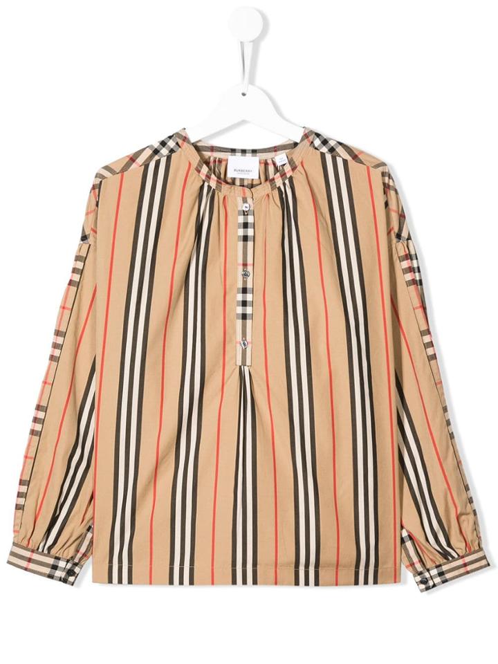 Burberry Kids Lola Icon Top - Neutrals