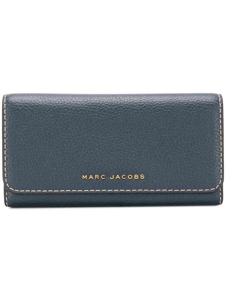 Marc Jacobs Logo Continental Wallet - Blue