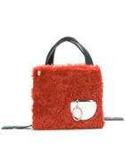 Danse Lente Furry Square Tote Bag - Red