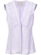 Jason Wu Collection Sleeveless Gingham Checked Blouse - Pink