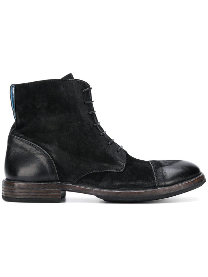 Moma Lace-up Ankle Boots - Black