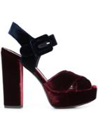 Deimille Buckled Sandals - Red