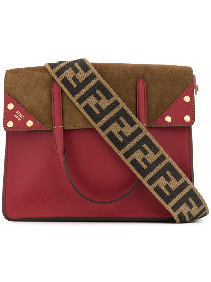Fendi Ff Cross Body Tote Bag - Red