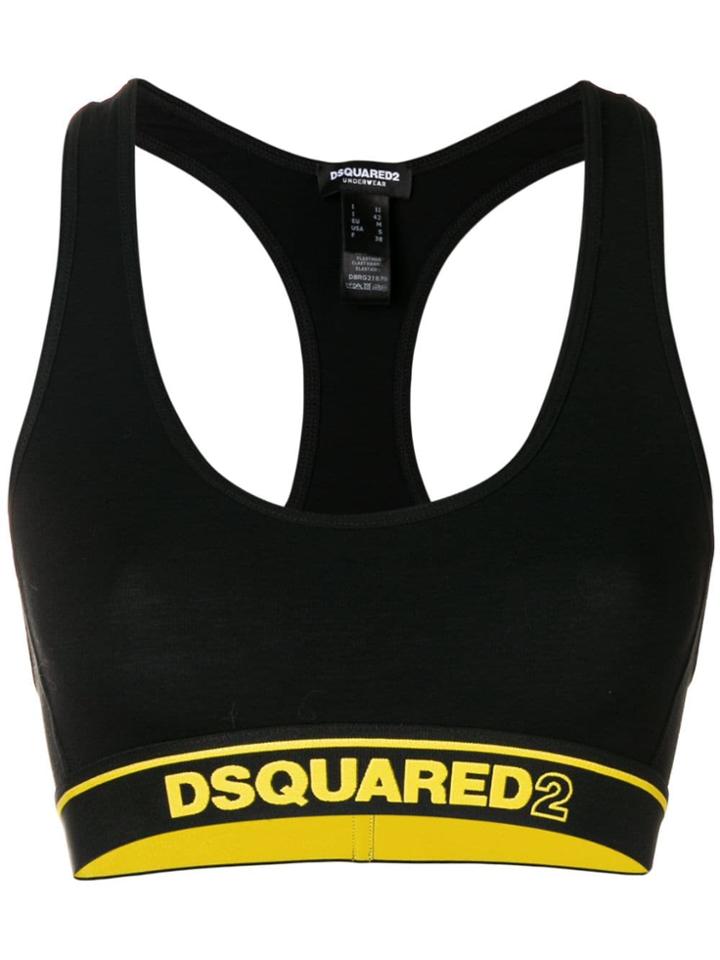 Dsquared2 Underwear Logo Band Sports Bra - Black