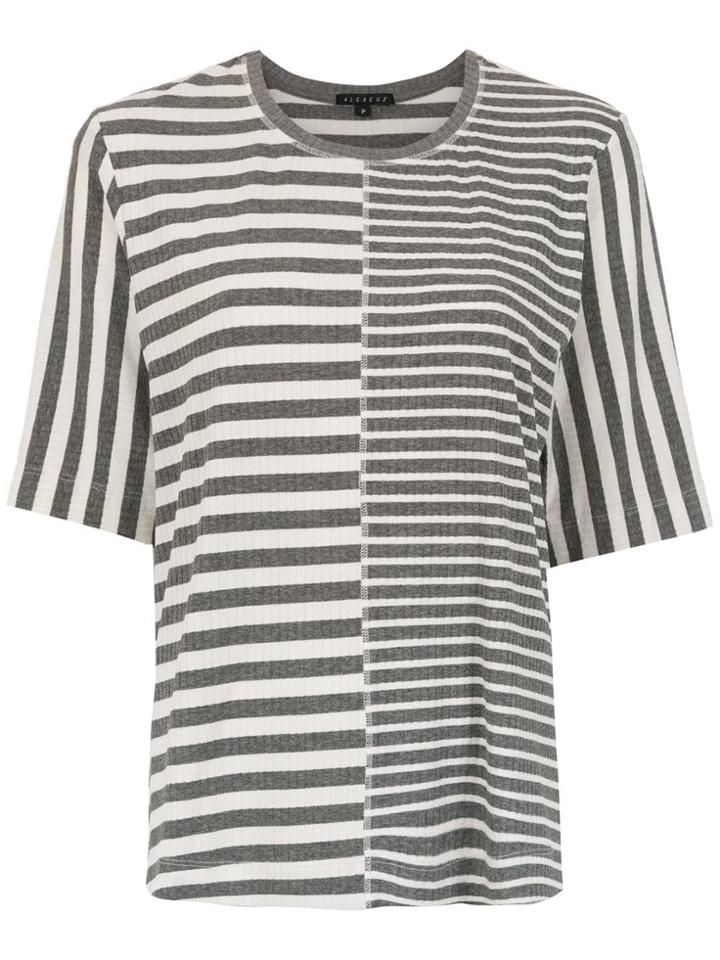 Alcaçuz Giuliana Striped Top - Grey