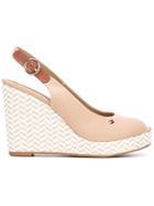 Tommy Hilfiger Zigzag Wedge Sling-back Sandals - Unavailable