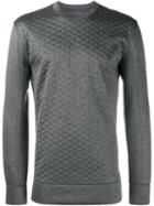 Helmut Lang Quilted Sweatshirt, Men's, Size: Xs, Grey, Viscose