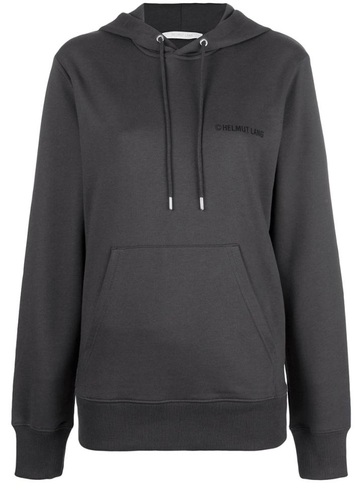 Helmut Lang Logo Hoodie - Grey