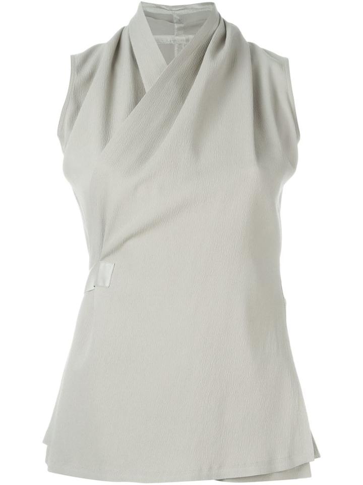 Rick Owens Shawl Collar Top