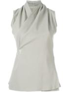 Rick Owens Shawl Collar Top