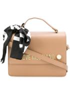 Love Moschino Scarf Logo Shoulder Bag - Nude & Neutrals
