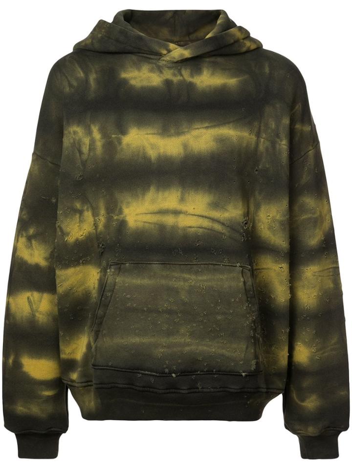 Amiri Faded Two Tone Hoodie - Yellow