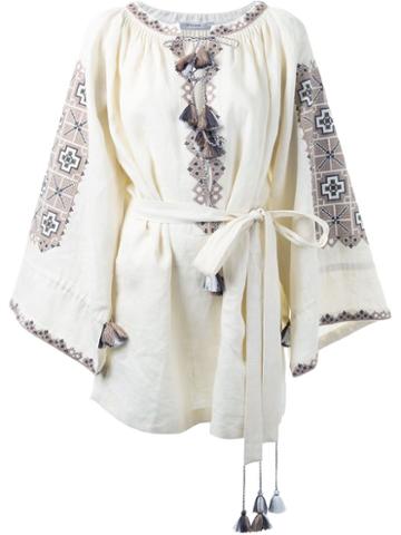 Vita Kin Embroidered Tasseled Dress