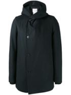 Stephan Schneider Hooded Coat, Men's, Size: 7, Blue, Wool