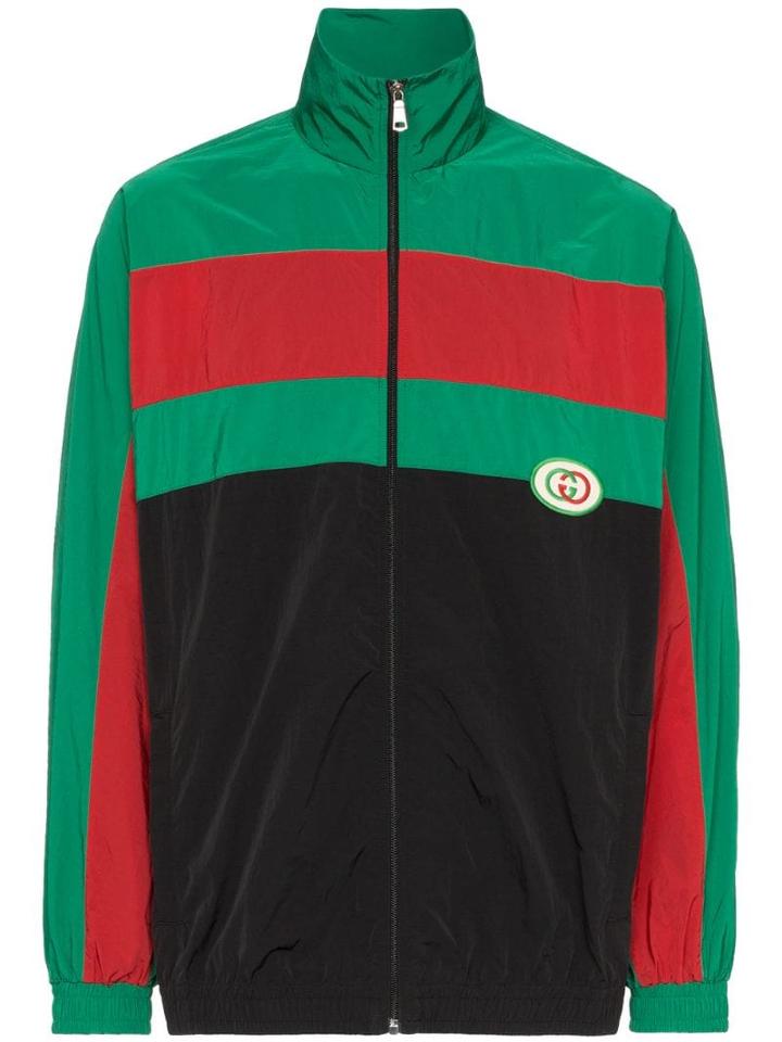 Gucci Zip-up Stripe Track Jacket - Green
