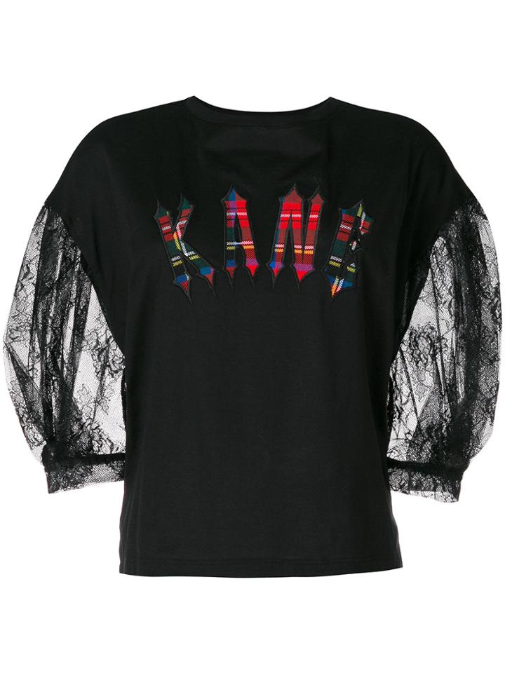 Christopher Kane Kane Puff Sleeve T-shirt - Black