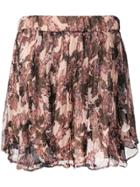 Iro Floral Mini Skirt - Neutrals