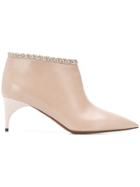 Alain Tondowski Pointed Ankle Boots - Nude & Neutrals