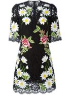Dolce & Gabbana Floral Embroidered Lace Dress