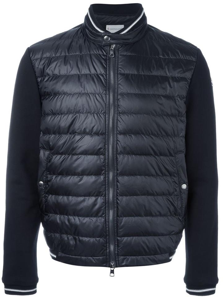 Moncler Padded Front Jacket, Men's, Size: Small, Black, Cotton/polyamide/feather Down
