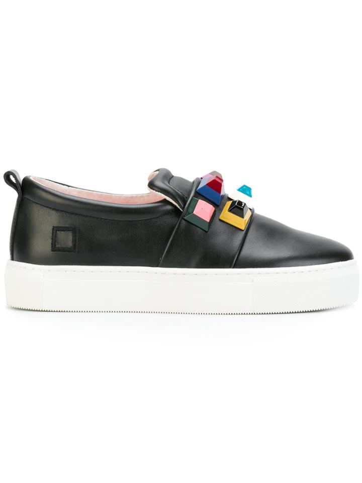 D.a.t.e. Studded Slip-on Sneakers - Black