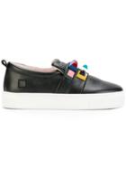 D.a.t.e. Studded Slip-on Sneakers - Black