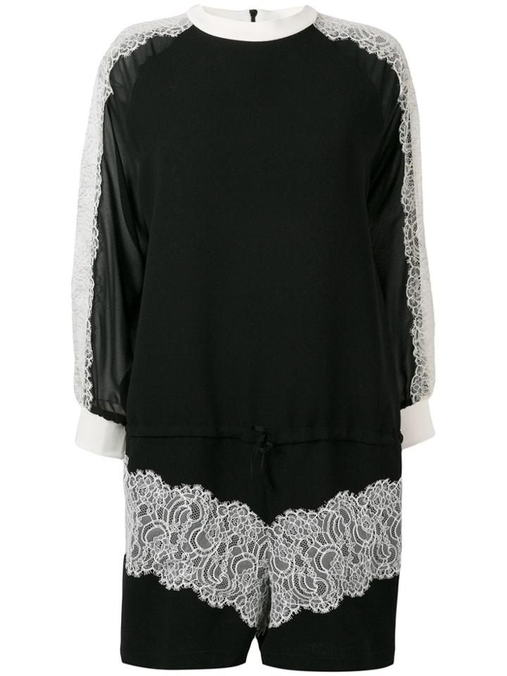 Giambattista Valli Lace Detail Playsuit - Black