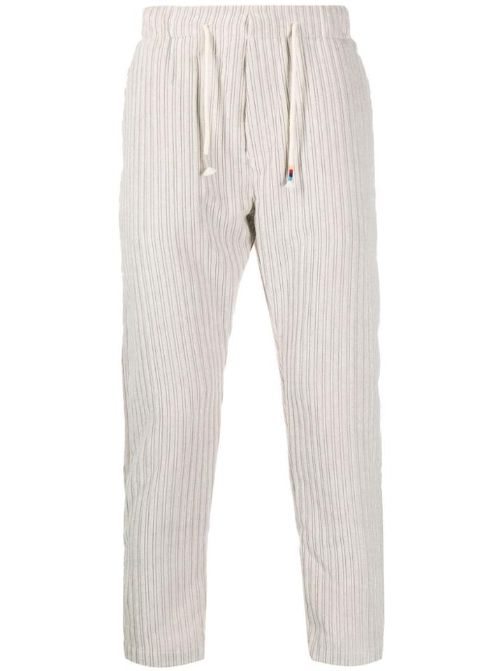 The Silted Company Straight-leg Ribbed Trousers - Neutrals