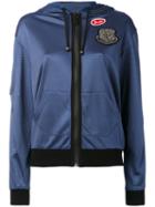 Mr & Mrs Italy - Hoodie With Patches - Women - Cotton/spandex/elastane/viscose - M, Blue, Cotton/spandex/elastane/viscose