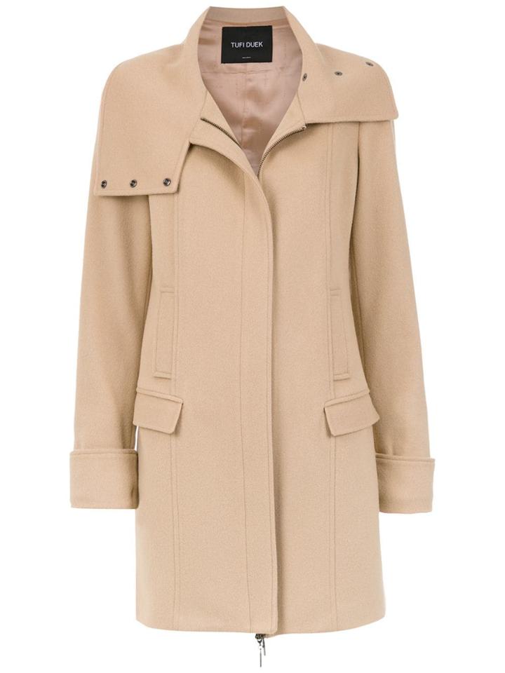 Tufi Duek Asymmetric Coat - Neutrals