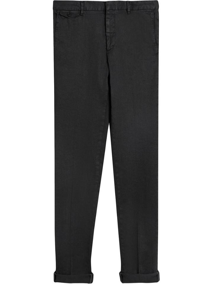 Burberry Linen Cotton Tailored Trousers - Grey
