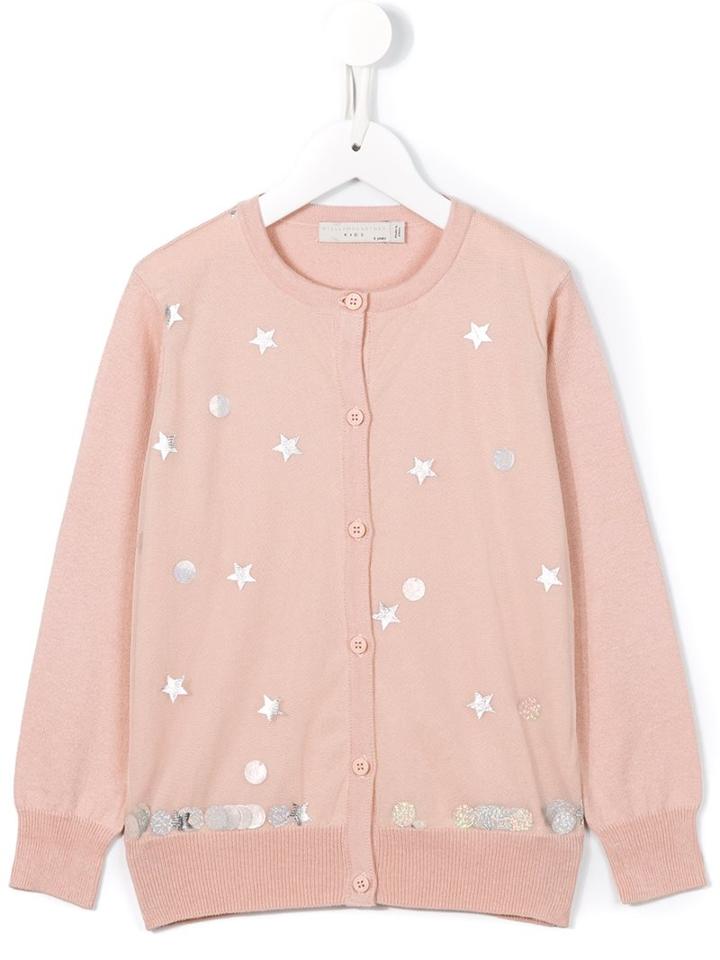 Stella Mccartney Kids 'mabel' Cardigan, Girl's, Size: 10 Yrs, Pink/purple