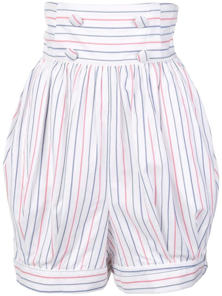 Rosie Assoulin Striped Shorts - White
