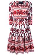 Samantha Sung 'lauren' Dress, Women's, Size: 12, Red, Cotton/spandex/elastane
