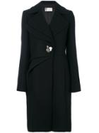 Lanvin Embellished Button Coat - Black