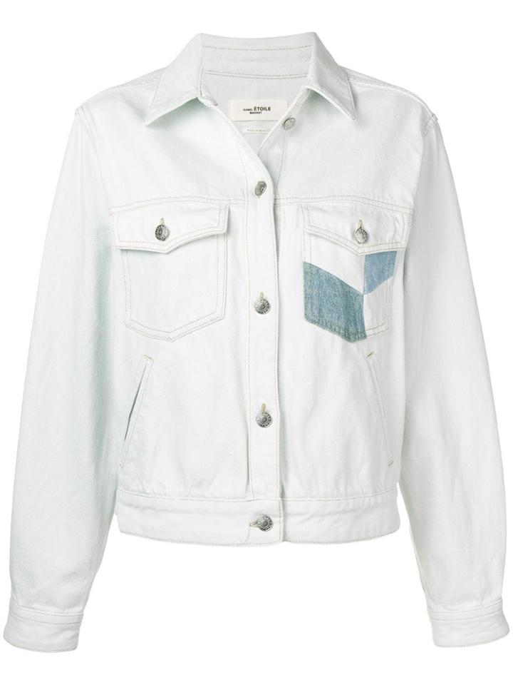 Isabel Marant Étoile Lindya Patchwork Denim Jacket - Blue