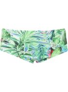 Lygia & Nanny Printed Swim Trunks, Men's, Size: 42, Green, Polyamide/spandex/elastane