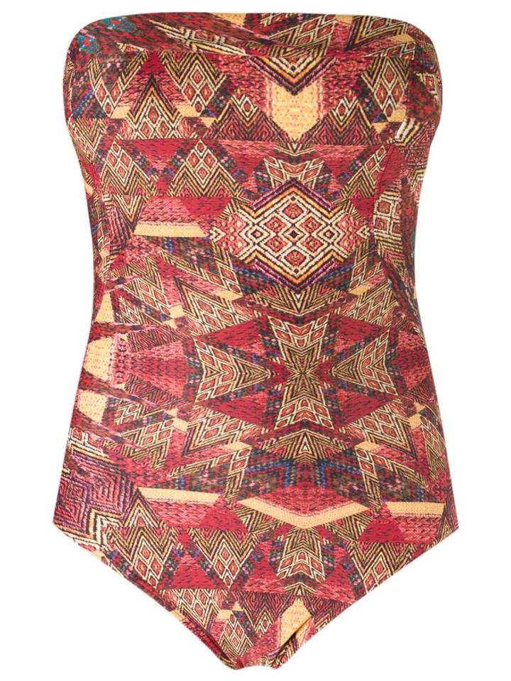 Lygia & Nanny Abstract Print Swimsuit, Women's, Size: 44, Red, Polyamide