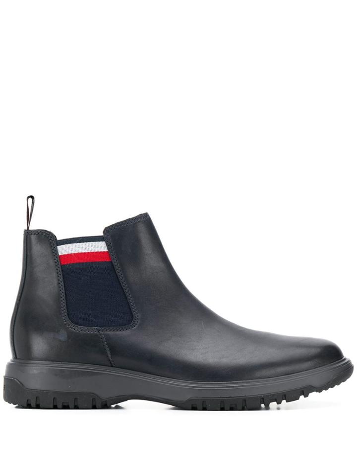 Tommy Hilfiger Side Stripe Boots - Blue