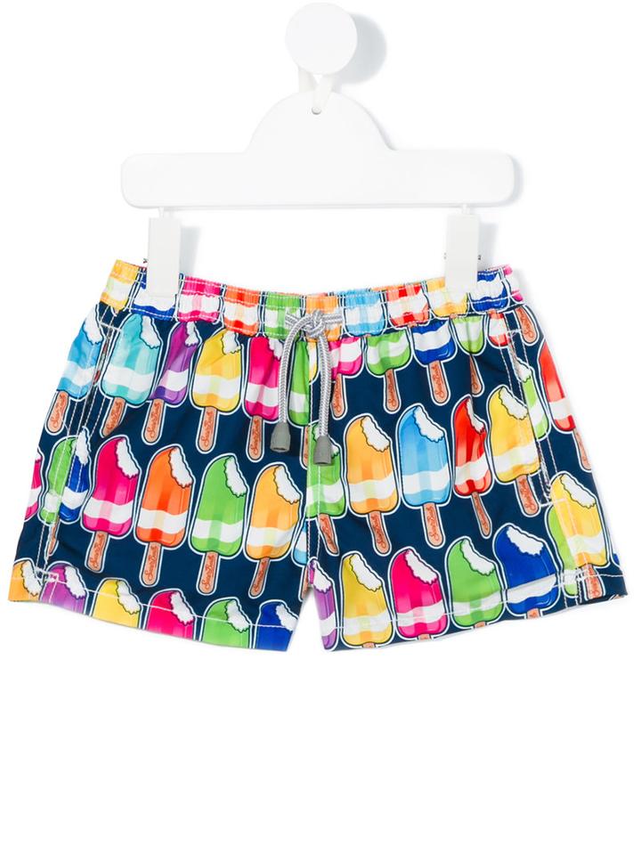 Mc2 Saint Barth Kids - Ice (white) Lolly Print Shorts - Kids - Polyamide/polyester/spandex/elastane - 10 Yrs