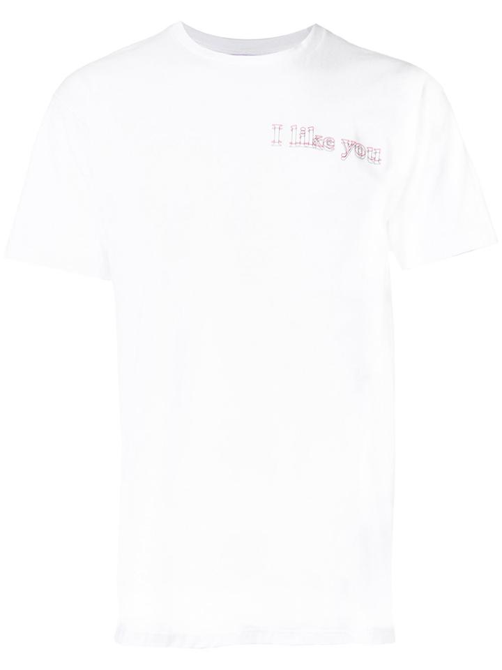 Private Policy Slogan T-shirt - White